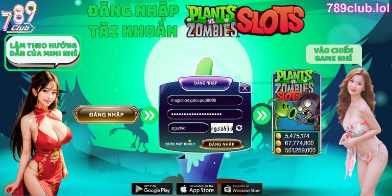Đăng nhập Zombie Slot 789Club